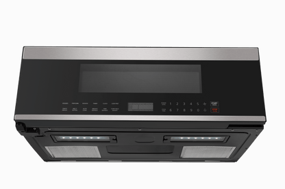 XO APPLIANCE XOOTR30LPS Low-Profile 30" Over-The-Range Microwave Oven in Black Glass with in Stainless Steel Trim Black On Stainless - XOOTR30LPS