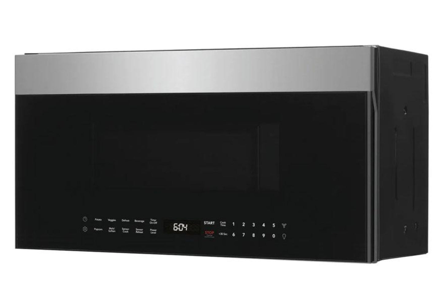 XO APPLIANCE XOOTR30BS 30" Over-The-Range Microwave Oven in Black Glass with in Stainless Steel Trim Black On Stainless - XOOTR30BS
