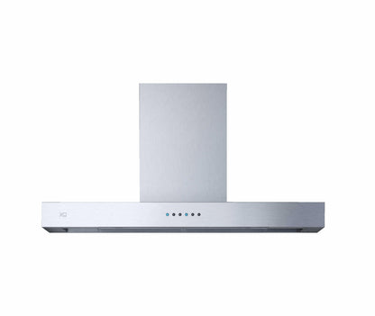 XO APPLIANCE XOR48SC 48" CCC 600/395 CFM Sleek Contemporary Italian Made Wall Mount Hood in Stainless Steel - XOR48SC
