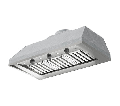XO APPLIANCE XOGVIL42S Outdoor Custom Insert for a 42" Wide Custom Hood, 1200 CFM, LED Lights, Pro Baffle Filters - XOGVIL42S