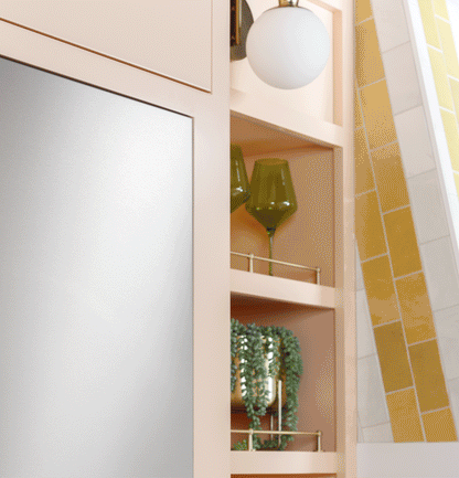CAFE  36" Integrated Bottom-Freezer Refrigerator in Stainless Steel - CIC36LP2VS1