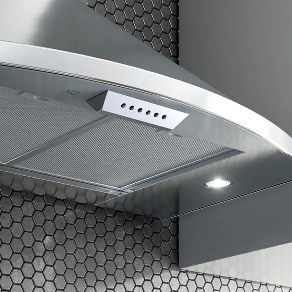 XO APPLIANCE XOS36SC 36" CCC 600/395 CFM Italian Made Wall Mount Chimney Range Hood in Stainless Steel - XOS36SC