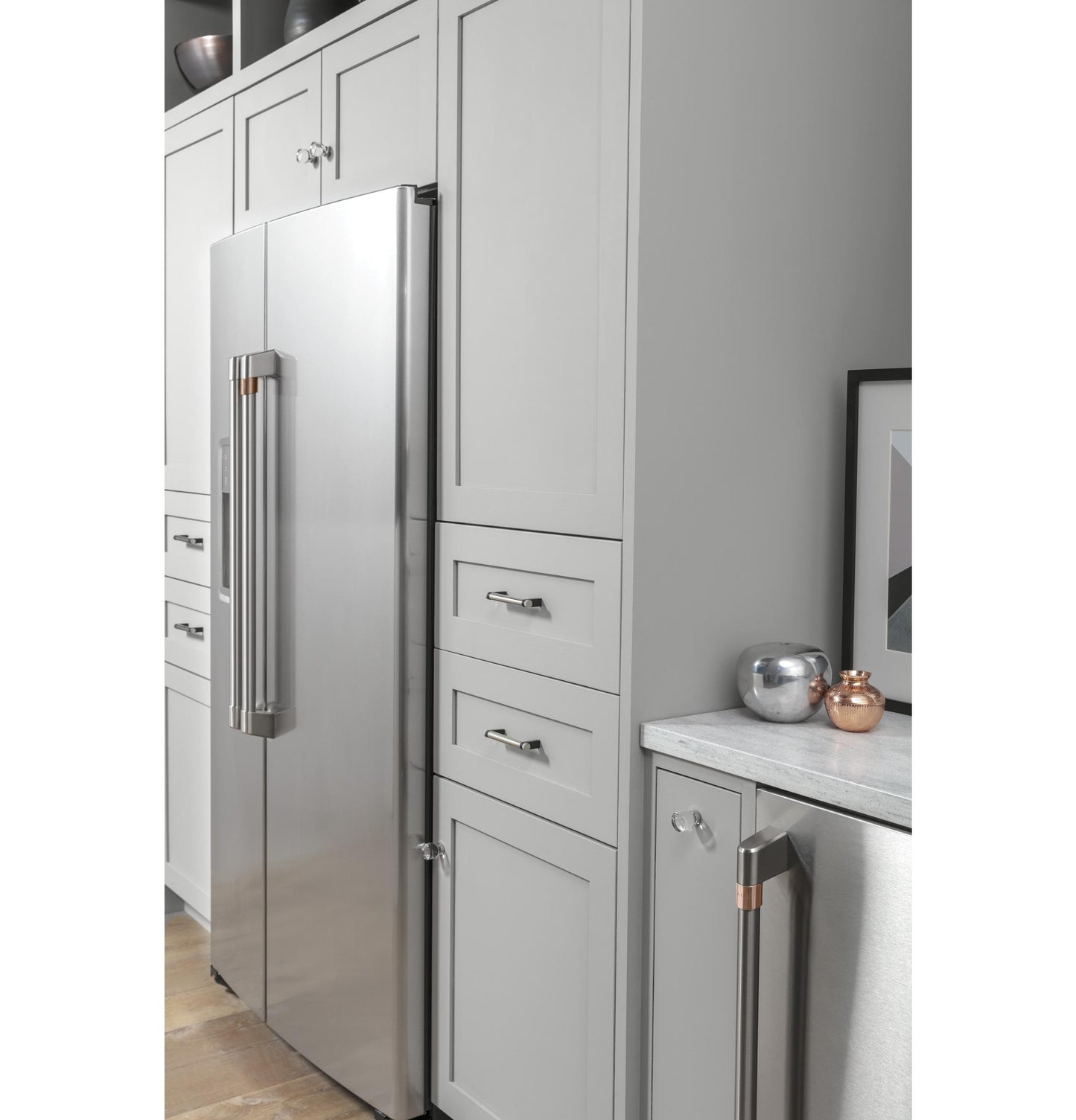 CAFE  21.9 Cu. Ft. Counter-Depth Side-By-Side Refrigerator in Stainless Steel - CZS22MP2NS1