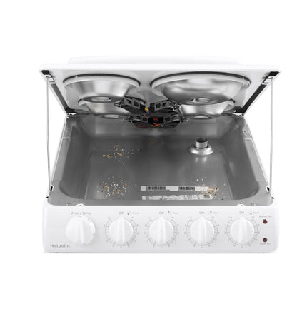 HOTPOINT Hotpoint ENERGY STAR 20" Electric Free-Standing Front-Control Electric Range White - RAS200DMWW