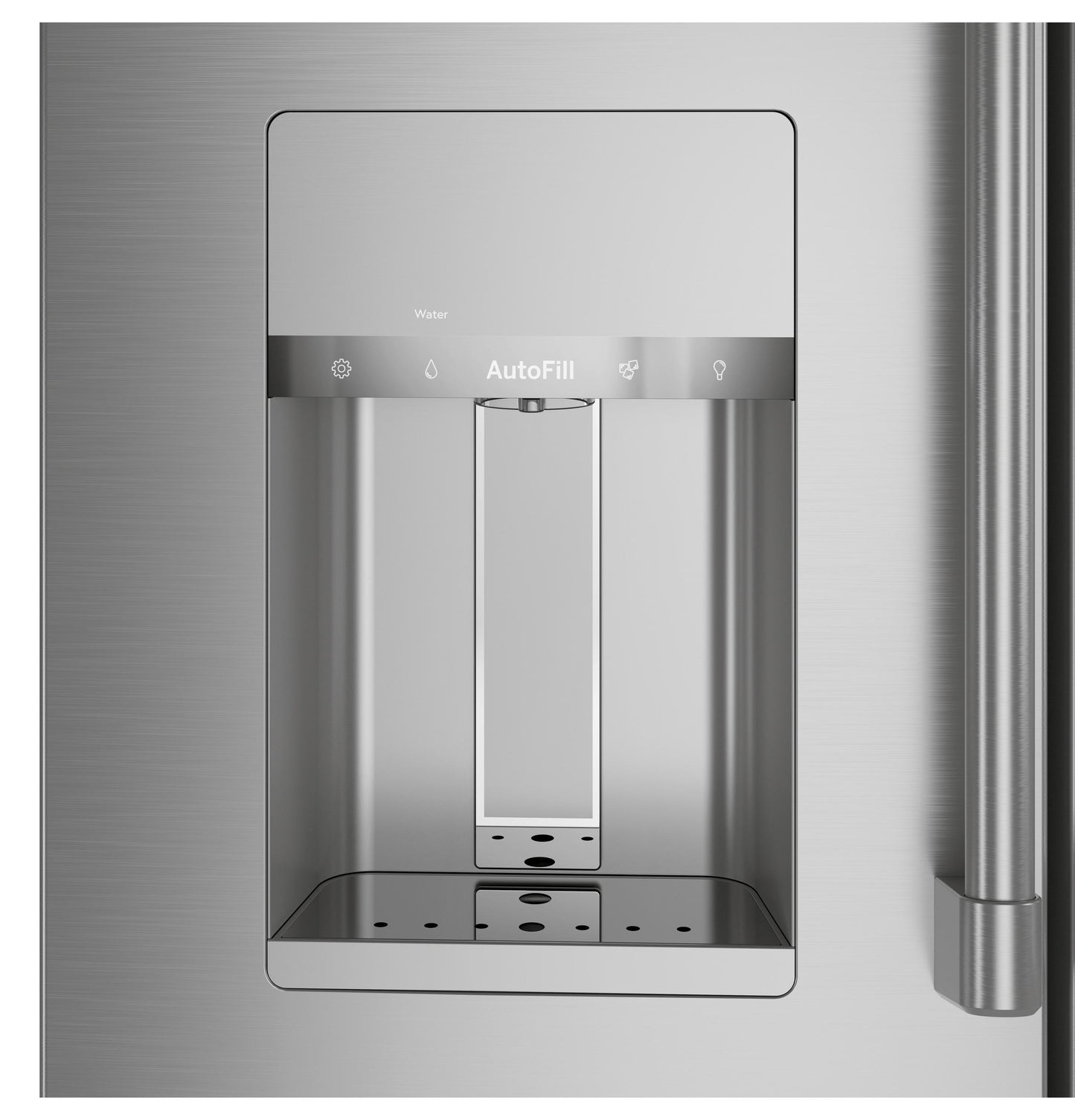 CAFE ENERGY STAR 22.3 Cu. Ft. Smart Counter-Depth 4-Door French-Door Refrigerator in Stainless Steel - CXE22DP2PS1