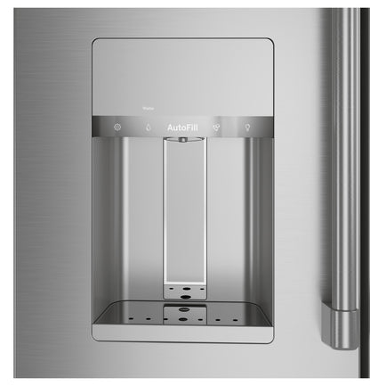 CAFE ENERGY STAR 22.3 Cu. Ft. Smart Counter-Depth 4-Door French-Door Refrigerator in Stainless Steel - CXE22DP2PS1