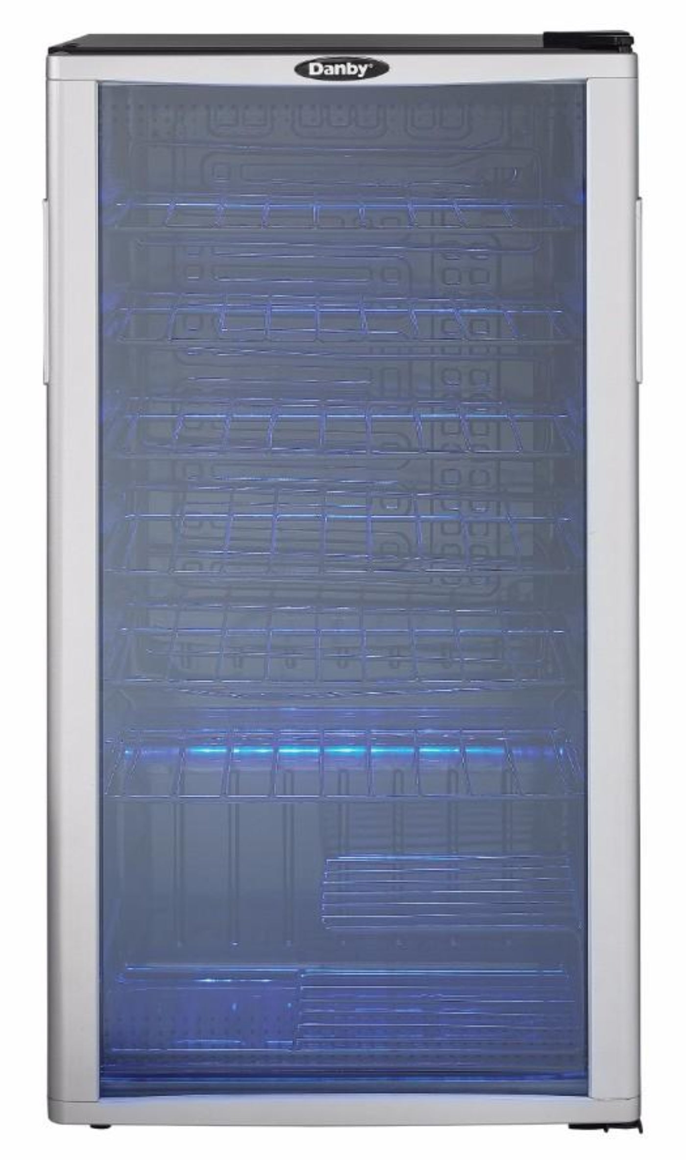 DANBY Danby 36 Bottle Free-Standing Wine Cooler in Platinum in Stainless Steel Look - DWC350BLP