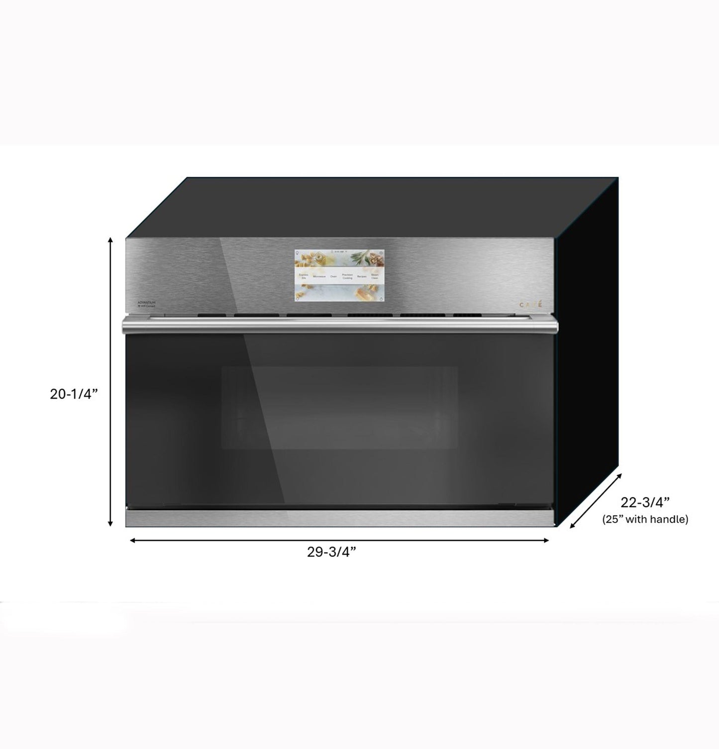 CAFE  30" Custom Speed Cook Oven with 120V Advantium Technology in Platinum Glass Gray - CSB913M2VS5