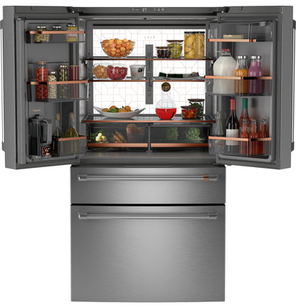CAFE  ENERGY STAR 28.7 Cu. Ft. Smart 4-Door French-Door Refrigerator With Dual-Dispense AutoFill Pitcher in Stainless Steel - CGE29DP2TS1
