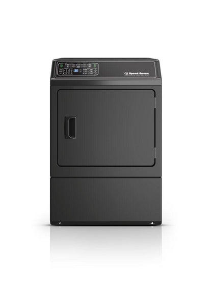 SPEED QUEEN DF7004BG DF7 Sanitizing Gas Dryer with Front Control Pet Plus Steam Over-Dry Protection Technology ENERGY STAR Black - DF7004BG