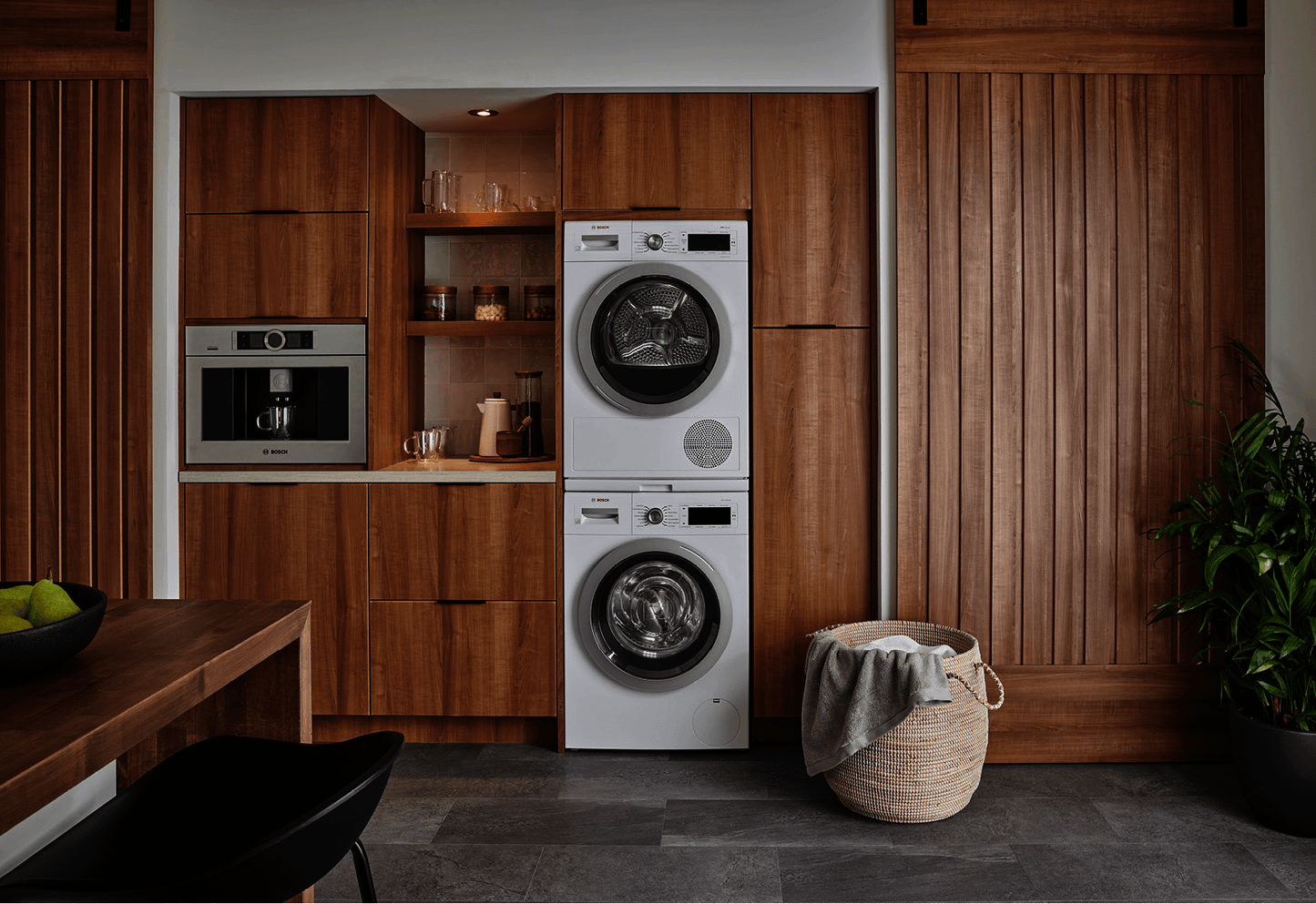 BOSCH BCM8450UC 800 Series, Built-In Fully Automatic Coffee Machine, Stainless steel, Removable water tank in Stainless Steel