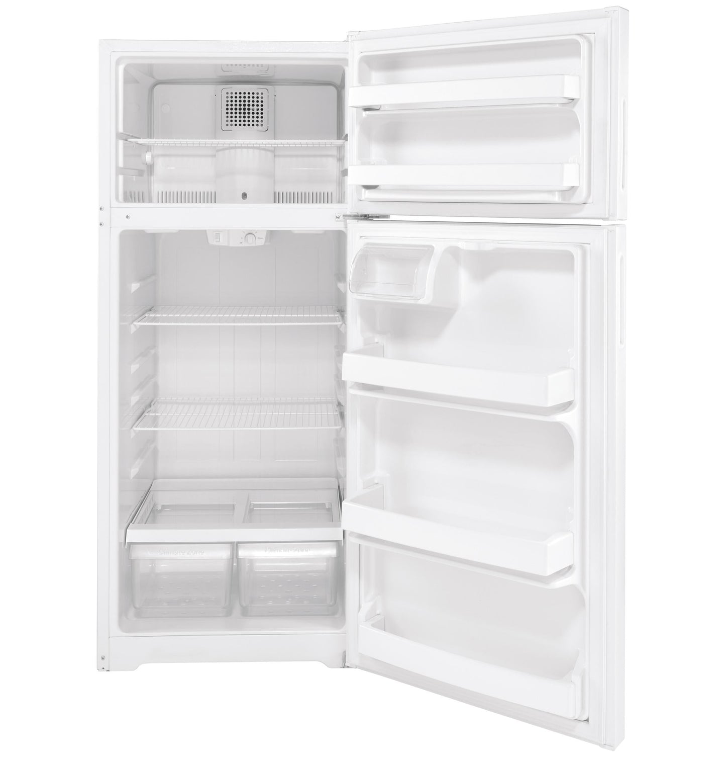 HOTPOINT Hotpoint 17.5 Cu. Ft. Recessed Handle Top-Freezer Refrigerator White - HPS18BTNRWW