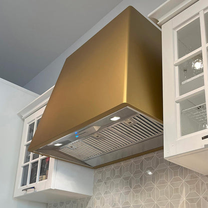 XO APPLIANCE XOVD136SG XO 36in Designer Hood Satin Gold - XOVD136SG