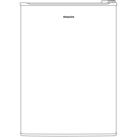 HOTPOINT HME03GGMBB Hotpoint® ENERGY STAR® 2.7 cu. ft. Compact Refrigerator Black