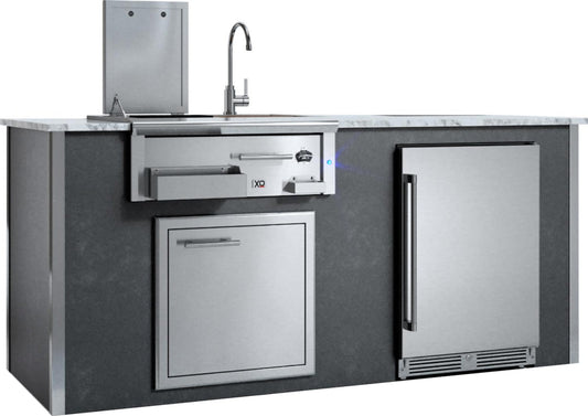 XO APPLIANCE XOGOKBARV1GR Factory Assembled, Appliance Ready Designer Island Gray - XOGOKBARV1GR