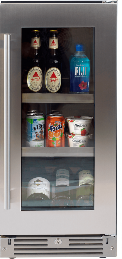 XO APPLIANCE XOU15BCGSR 15" Beverage Center, in Stainless Steel Glass, Right Hinge in Stainless Steel - XOU15BCGSR