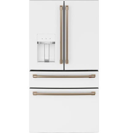 CAFE ENERGY STAR 27.8 Cu. Ft. Smart 4-Door French-Door Refrigerator White - CVE28DP4NW2