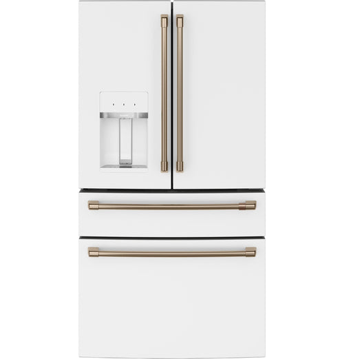 CAFE ENERGY STAR 27.8 Cu. Ft. Smart 4-Door French-Door Refrigerator White - CVE28DP4NW2