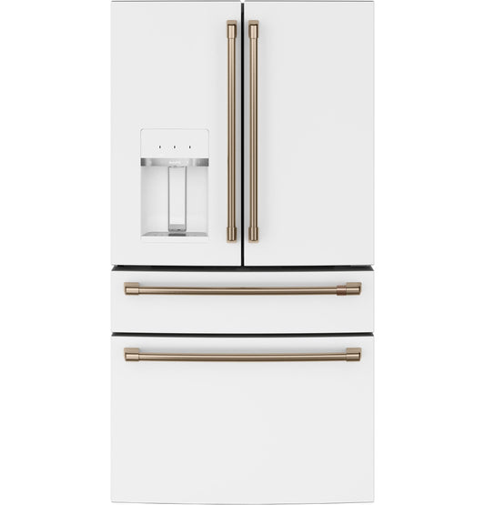 CAFE ENERGY STAR 27.8 Cu. Ft. Smart 4-Door French-Door Refrigerator White - CVE28DP4NW2