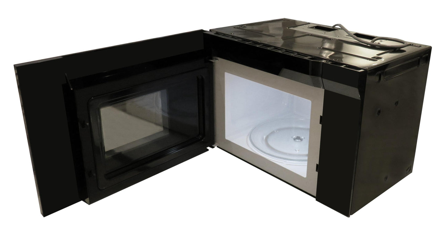 XO APPLIANCE XOOTR24BS 24" Over-The-Range Microwave Oven in Black Glass with in Stainless Steel Trim Black On Stainless - XOOTR24BS