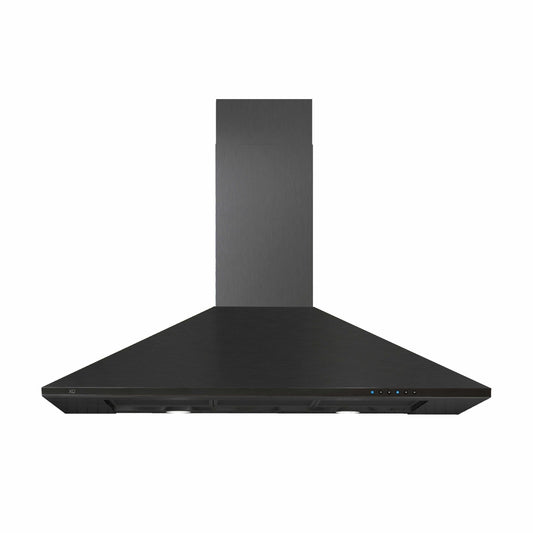 XO APPLIANCE XOB30BC 30" CCC 600/395 CFM Italian Made Wall Mount Chimney Range Hood Black - XOB30BC