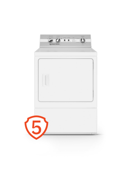 SPEED QUEEN DC5004WE DC5 Sanitizing Electric Dryer with Pet Plus Extended Tumble Steam  White - DC5004WE