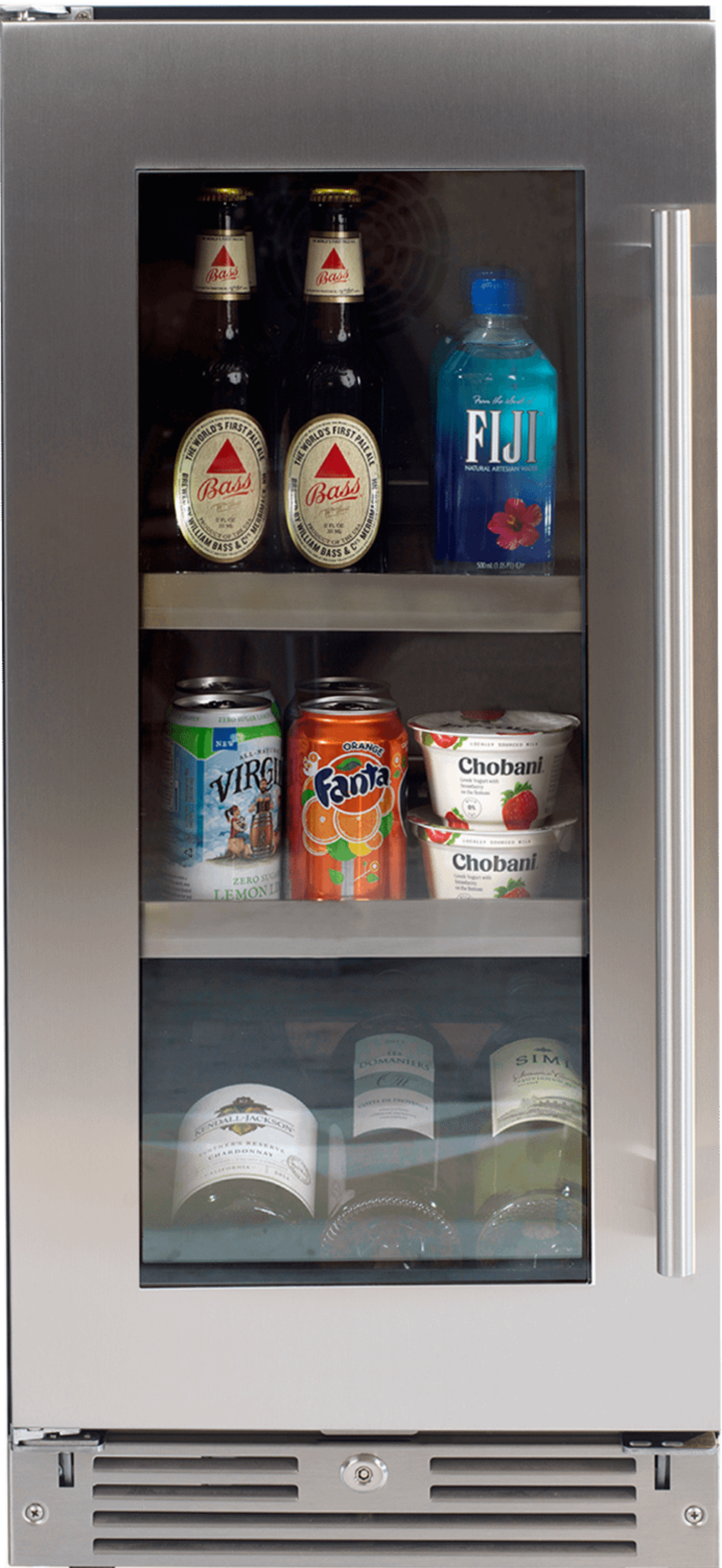 XO APPLIANCE XOU15BCGSL 15" Beverage Center, in Stainless Steel Glass, Left Hinge in Stainless Steel - XOU15BCGSL