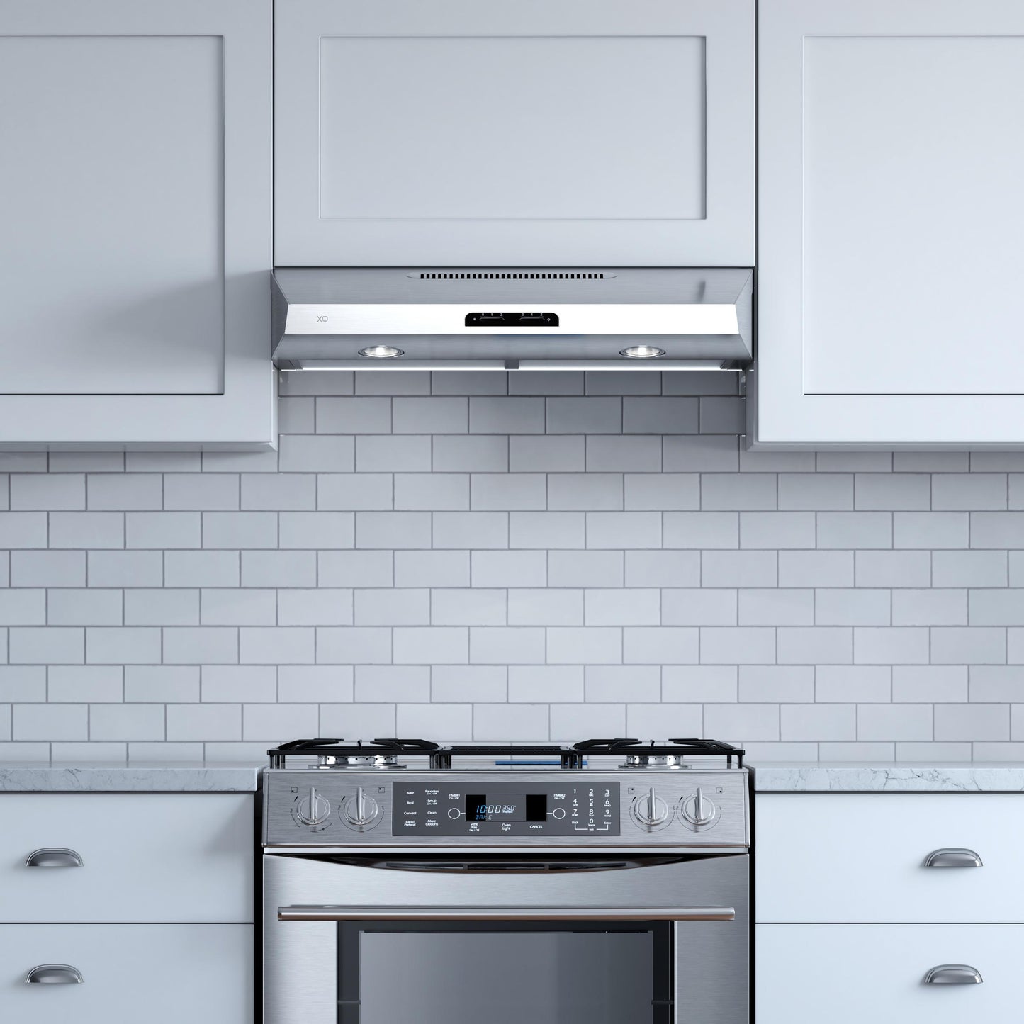 XO APPLIANCE XOE30B 30" 350 CFM Under Cabinet Range Hood Black - XOE30B