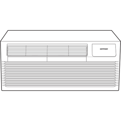 HOTPOINT AH12H07D3B Hotpoint® PTAC Heat Pump 7,000 BTU, 230/208V, 20amp White