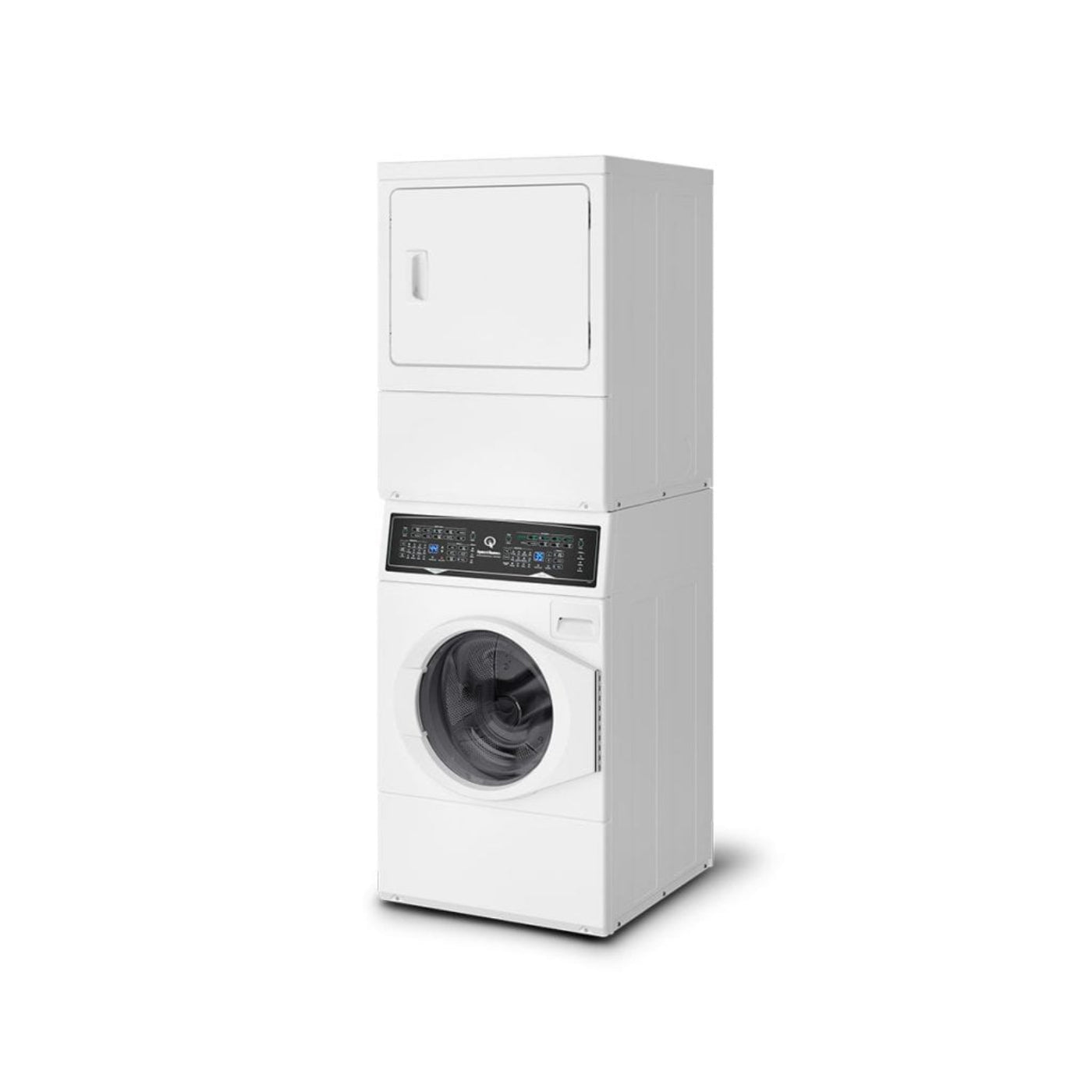 SPEED QUEEN SF7008WG SF7 Stacked White Washer - Gas Dryer with Pet Plus Sanitize Fast Cycle Times  - SF7008WG
