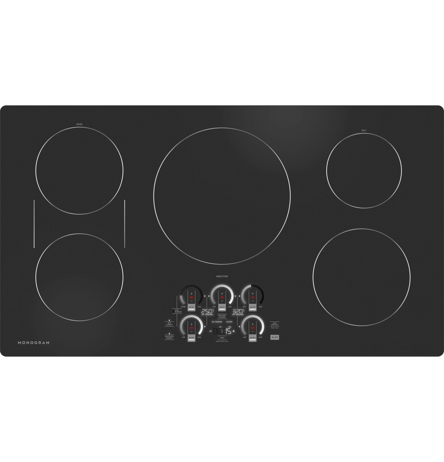 MONOGRAM Monogram ENERGY STAR 36" Induction Cooktop Black - ZHU36RDTBB