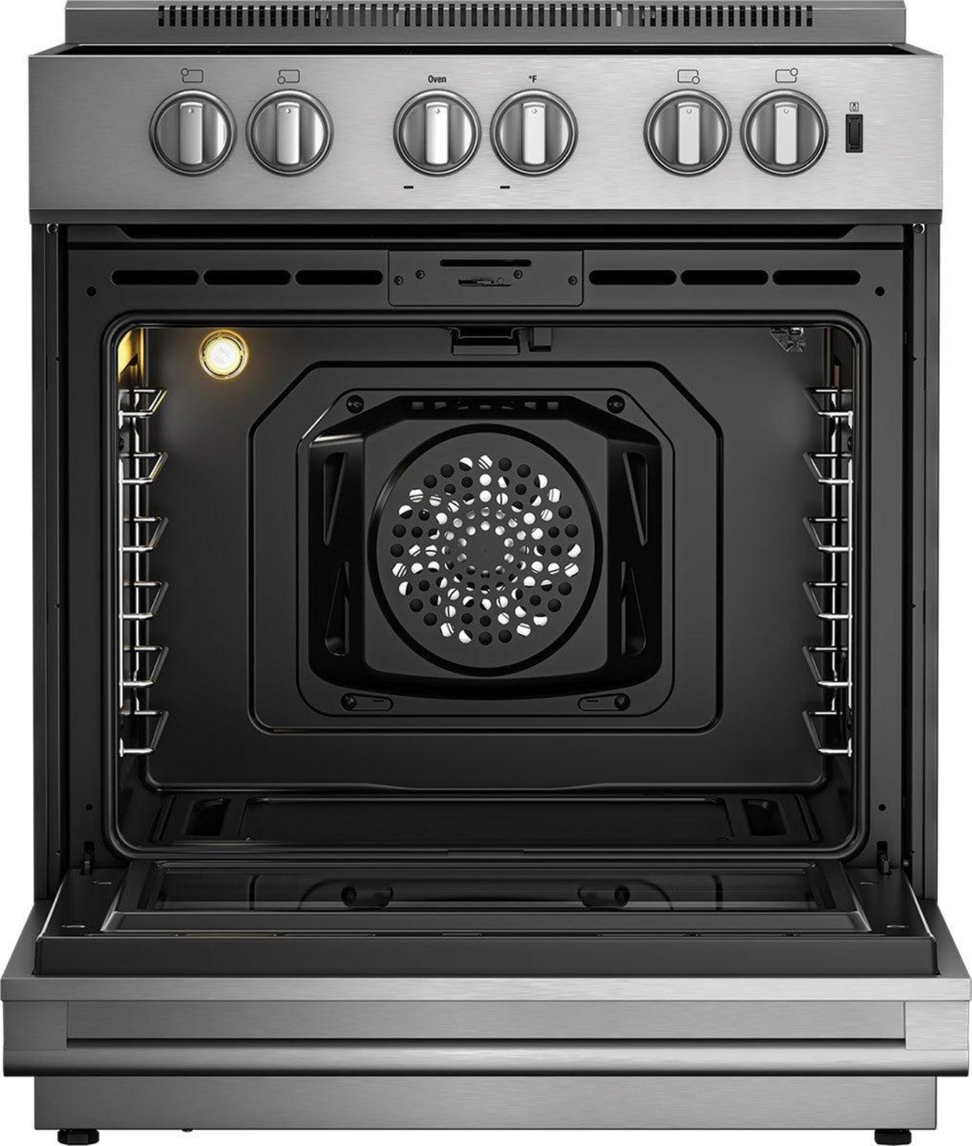 BLOMBERG APPLIANCES BIR34452SS 30in Induction range with 5.7 cu ft self clean oven, slide-in style in Stainless Steel - BIR34452SS