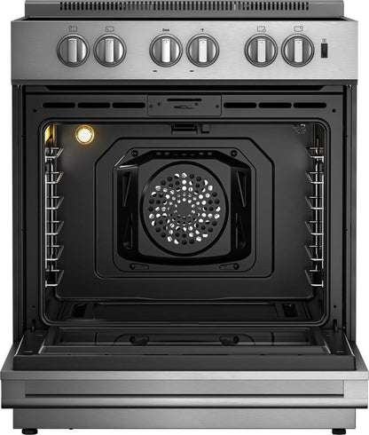 BLOMBERG APPLIANCES BIR34452SS 30in Induction range with 5.7 cu ft self clean oven, slide-in style in Stainless Steel - BIR34452SS