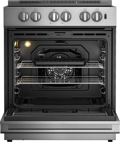 BLOMBERG APPLIANCES BIR34452SS 30in Induction range with 5.7 cu ft self clean oven, slide-in style in Stainless Steel - BIR34452SS