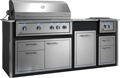 XO APPLIANCE XOGOK42V1BL Factory Assembled, Appliance Ready Designer Island Black On White - XOGOK42V1BL