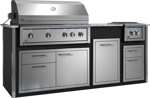 XO APPLIANCE XOGOK42V1BL Factory Assembled, Appliance Ready Designer Island Black On White - XOGOK42V1BL
