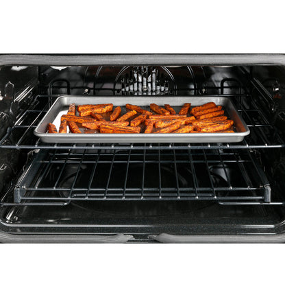 CAFE  30" Smart Slide-In, Front-Control, Radiant and Convection Range White - CES700P4MW2