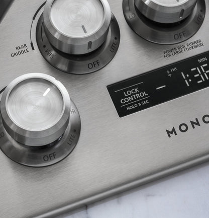 MONOGRAM Monogram 36" Deep-Recessed Gas Cooktop in Stainless Steel - ZGU36ESLSS