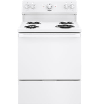 HOTPOINT Hotpoint ENERGY STAR 30" Free-Standing Electric Range White - RBS160DMWW