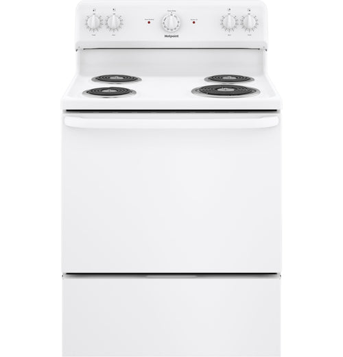 HOTPOINT Hotpoint ENERGY STAR 30" Free-Standing Electric Range White - RBS160DMWW