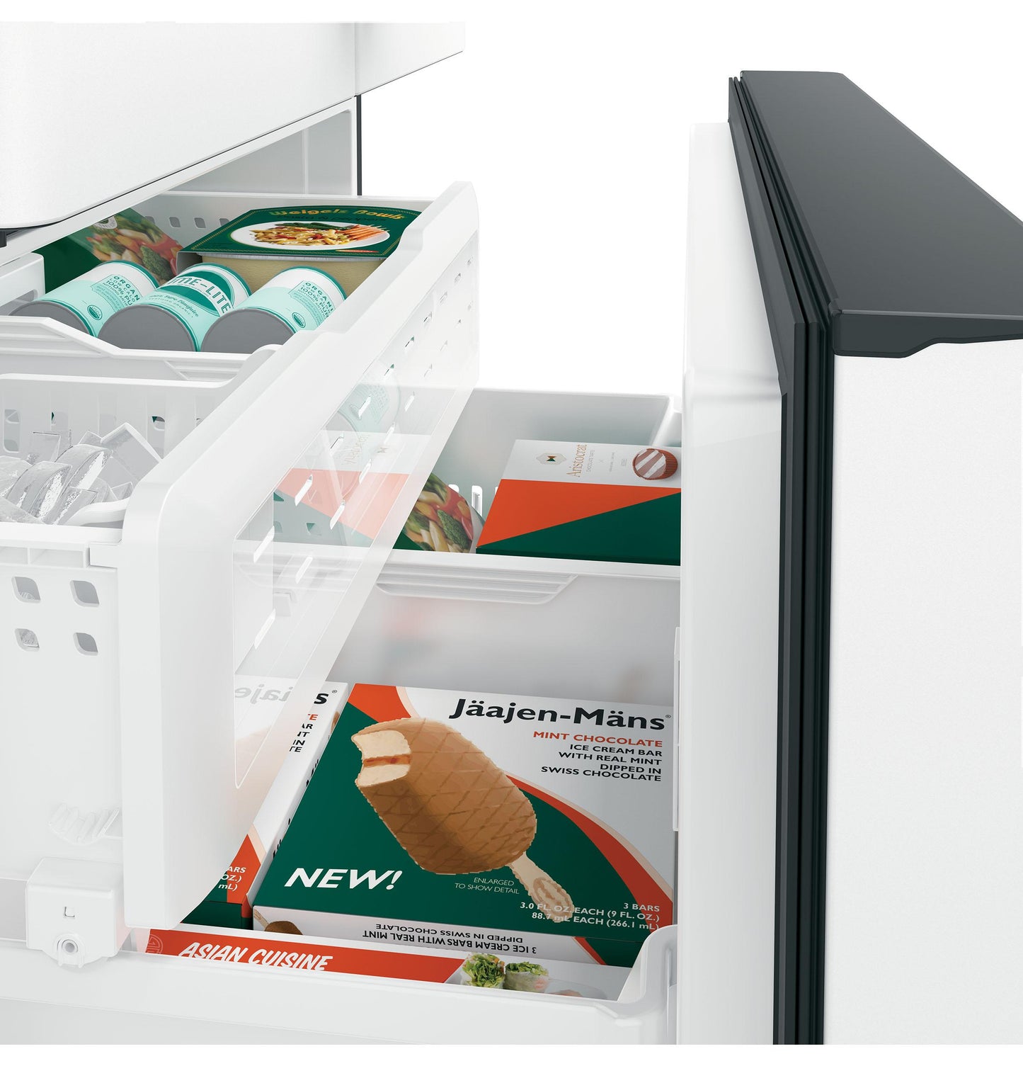 CAFE CWE23SP4MW2 CAFé™ ENERGY STAR® 23.1 Cu. Ft. Smart Counter-Depth French-Door Refrigerator White