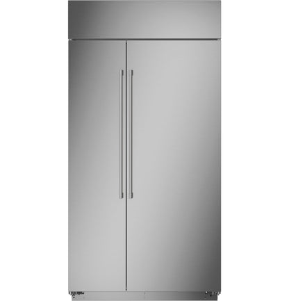 MONOGRAM Monogram 42" Built-In Side-by-Side Refrigerator in Stainless Steel - ZISS420NNSS