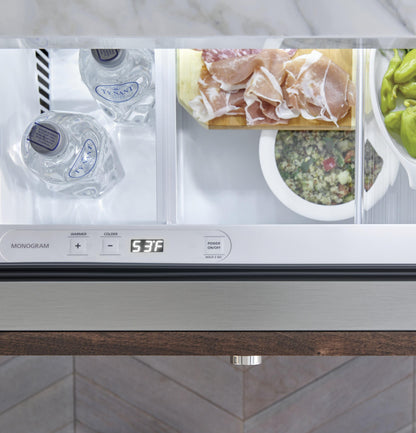 MONOGRAM Monogram 24" Panel-Ready Double-Drawer Refrigerator Custom Panel Ready - ZIDI240HII