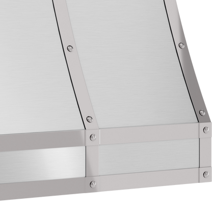Zephyr DC14812AS Duct Cover, 48in x 12in, SS, w/SS Banding Stainless - DC14812AS