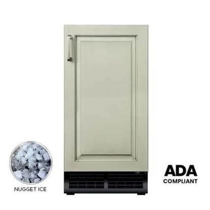 XO APPLIANCE XOUIM1585NOA 15" Nugget Ice Maker Panel Ready ADA Height Gravity Drain Custom Panel Ready - XOUIM1585NOA