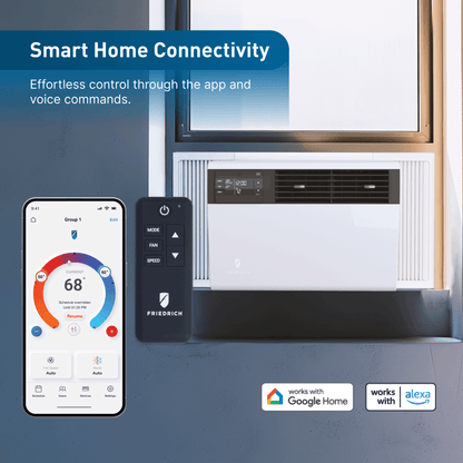 FRIEDRICH KCVQ08B10A Friedrich K hl Inverter 8,000 BTU 115V Smart Window/Wall Air Conditioner - Cool only