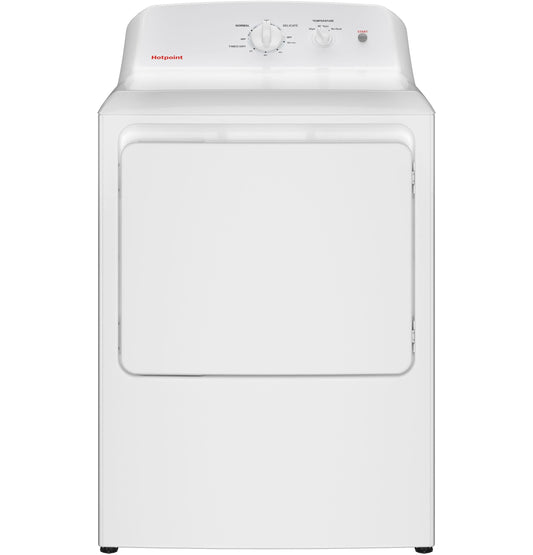 HOTPOINT Hotpoint 6.2 cu. ft. Capacity Gas Dryer with Up To 120 ft. Venting and Shallow Depth White - HTX26GASWWW