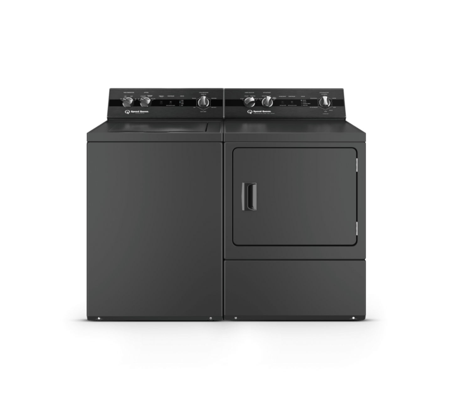 SPEED QUEEN DC5004BG DC5 Sanitizing Gas Dryer with Pet Plus Extended Tumble Steam Black - DC5004BG