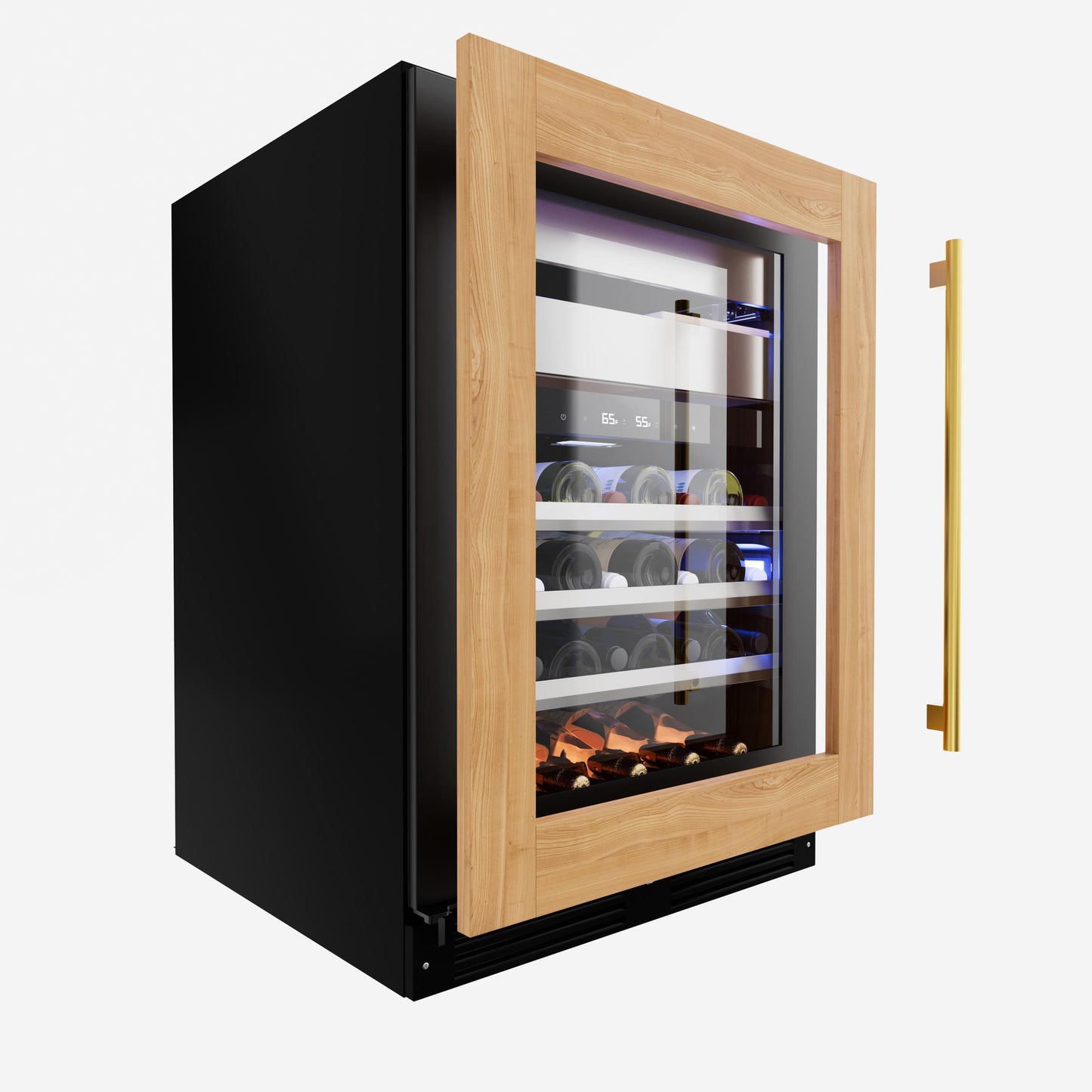 XO APPLIANCE XOU24WWGOR Wine and Weed 24" Panel Ready Glass, Right Hinge Custom Panel Ready - XOU24WWGOR