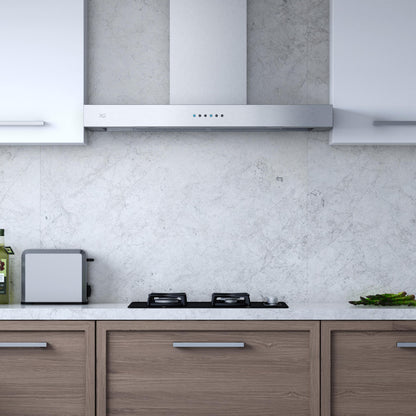 XO APPLIANCE XOR24SC 24" CCC 600/395 CFM Sleek Contemporary Italian Made Wall Mount Hood in Stainless Steel - XOR24SC